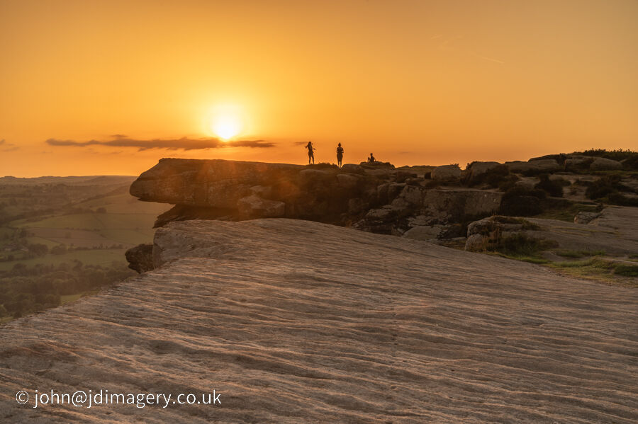 Sunset at curbaar edge
