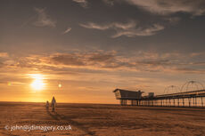 Walking into the sunset (Southport pier)