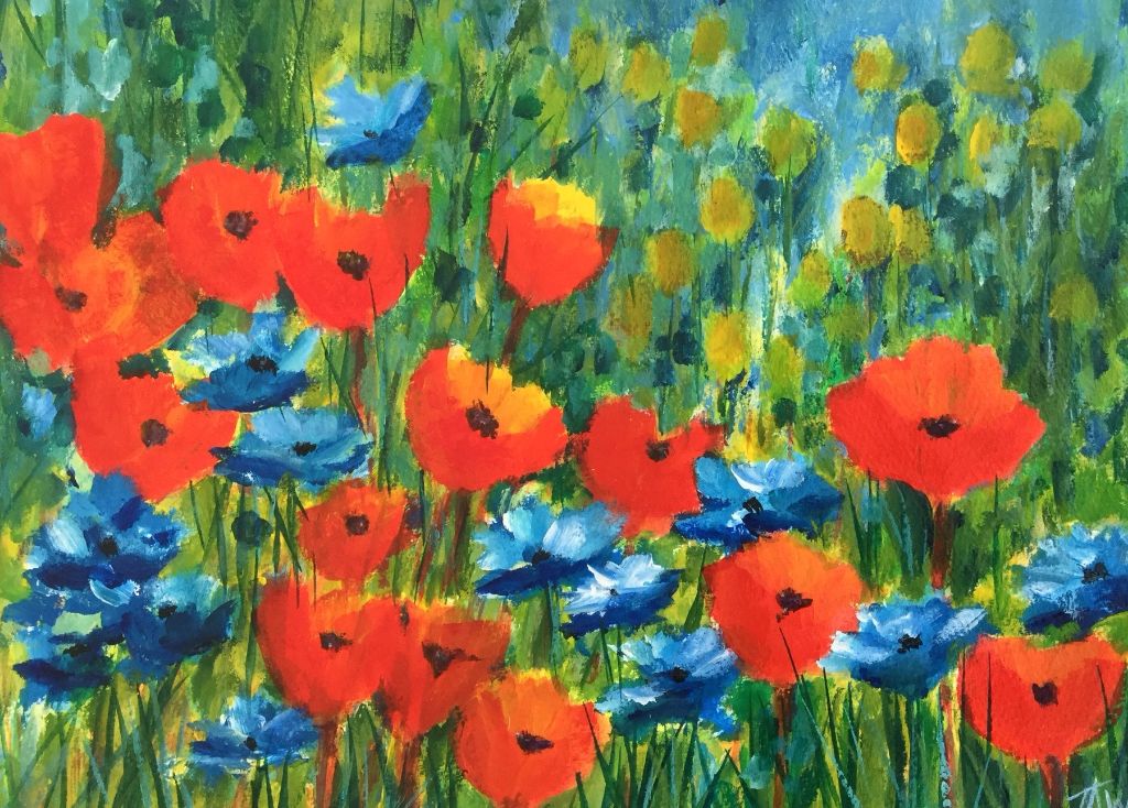 Poppies and Cornflowers