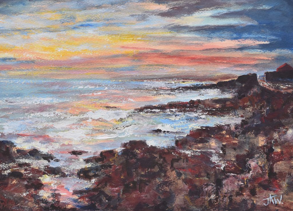 Sunset at Pink Bay