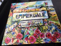 The Emmerdale Village Sign, at The Emmerdale Studio Experience.