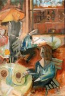 Set Dressing for Main Street Cafe, Emmerdale itv. 700mm X 1000mm