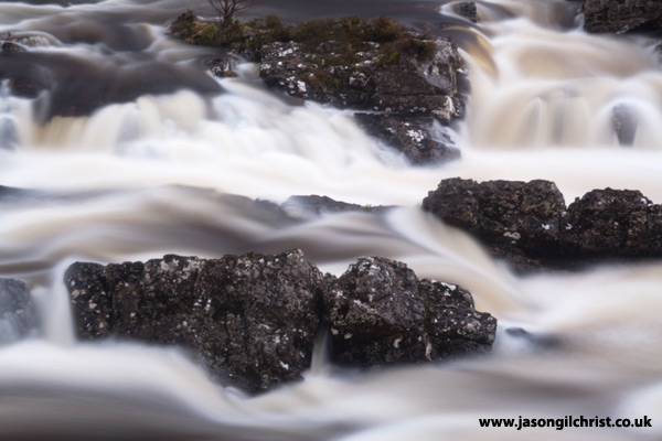 Abhainn Bruachaig river in flow