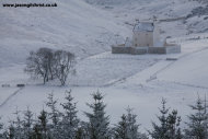 Corgarff Castle in snow