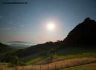 Okic castle ruin on hill