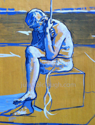 Acrylic life drawing