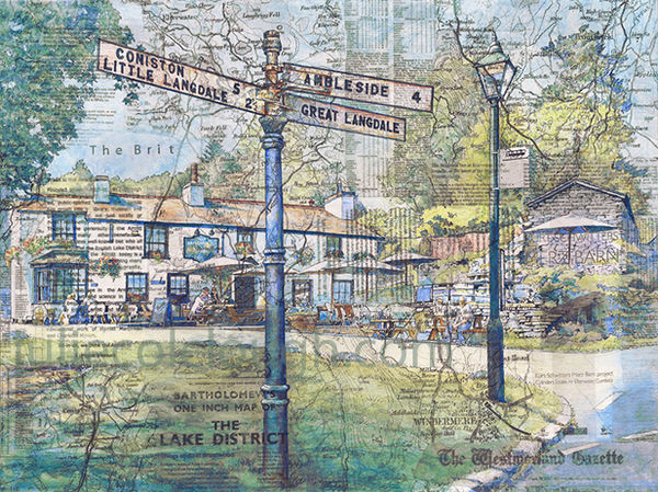 Britannia Inn, Elterwater (Julie Colclough Signpost Series) Britannia Inn Elterwater
