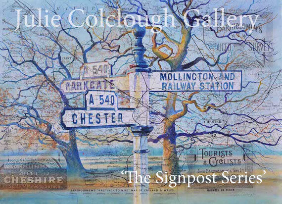 Chester Mollington Parkgate Signpost