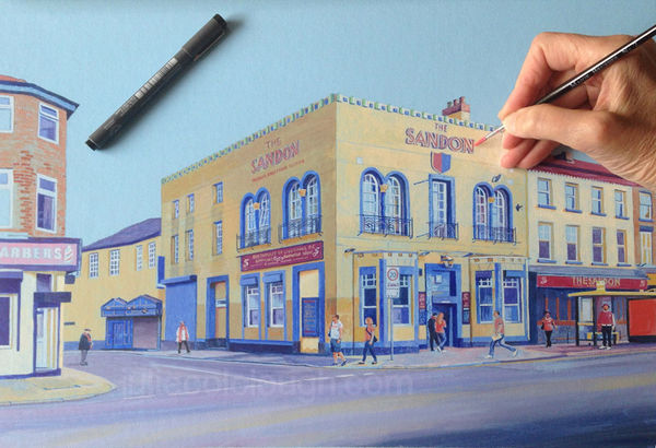 Commissioned for Liverpool FC fan club and presented at The Sandon, Anfield at the first LFC match of the season.