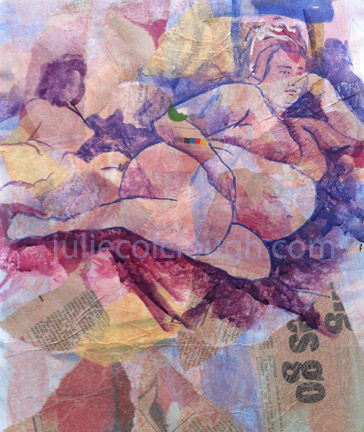 collage acrylic life drawing 2006
