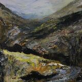 ‘No through road for Motor Vehicles’ Acrylic on board. A3