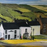 ‘Reeth’ North Yorkshire. Acrylic on board SOLD
