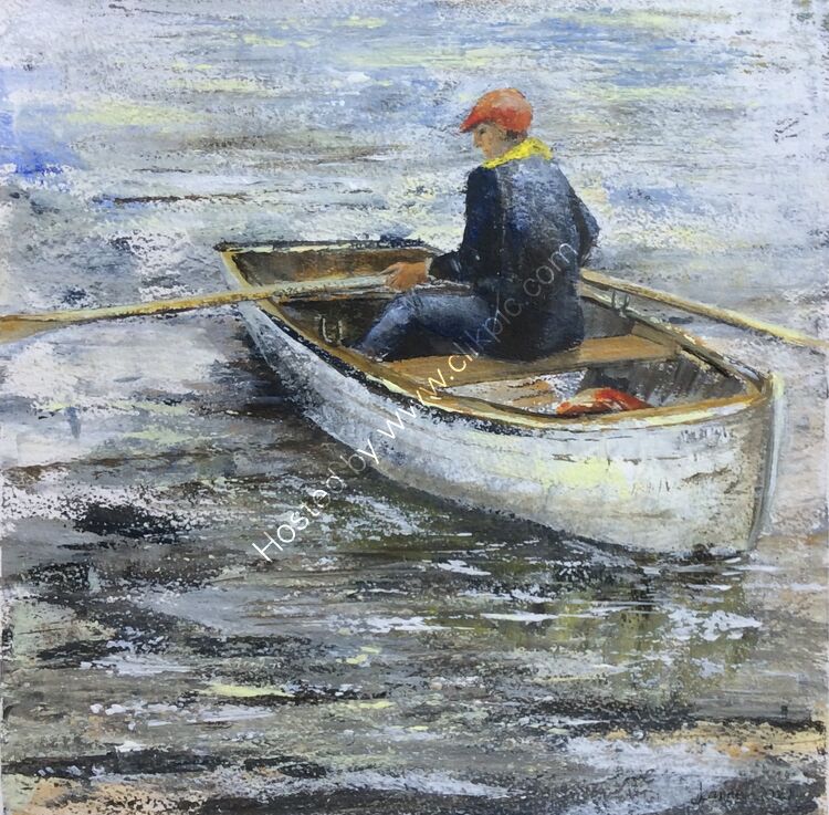 ‘Fiddly Rowlocks’ acrylic