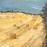 Between Octon and Cowlam East Yorkshire - acrylic SOLD