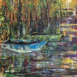 Up the creek without a paddle Acrylic