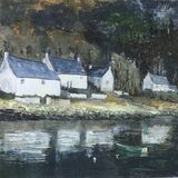 'Dunbeig' cottages by Loch Torridon Scotland