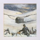 'Feeding the hungry sheep' Yorkshire Dales acrylic