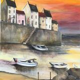 Inspired by Staithes Commission Acrylic