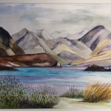 Lake Tekapo NZ watercolour N/A