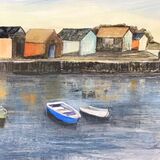 Little Fishing Sheds - acrylic