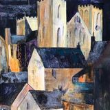 Ripon Cathedral - acrylic - impression at night