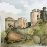 Ruined chateau Lot Valley France