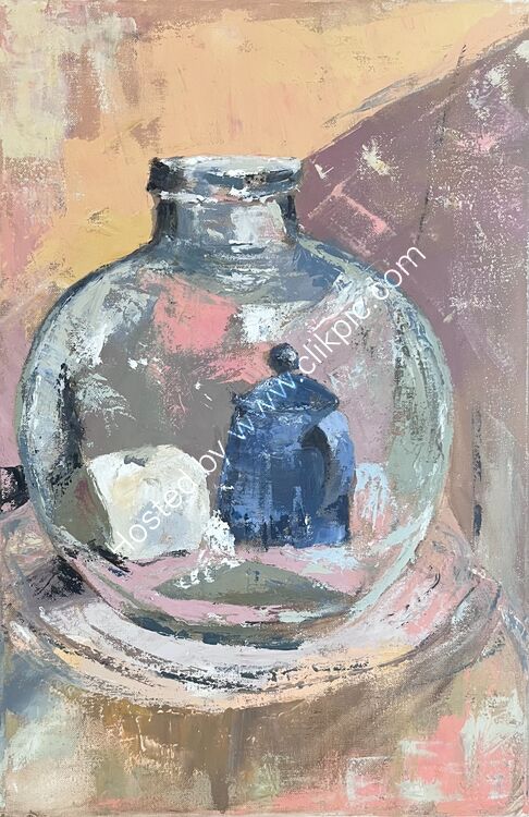 'Looking Through' Oil on canvas