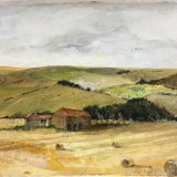 Looking towards Weaverthorpe, Yorkshire Wolds Acrylic N/A