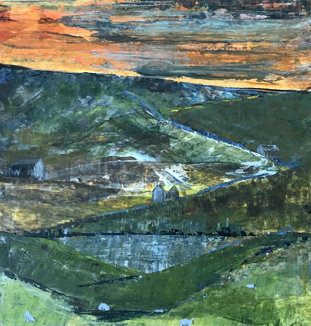 Upper Swaledale North Yorkshire Acrylic SOLD