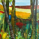 View through trees Card