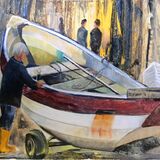 Filey fishing boat Acrylic