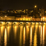 Moon setting over the Old Bridge