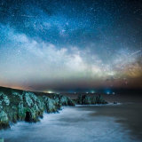 Milky Way over Logan's Rock