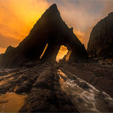 Stormy sunset, Blackchurch Rock