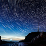 Star trails over the Causeway