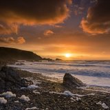Storm sunset