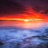 Red glow at dawn