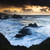 Surf at sunset
