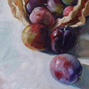 Plums in Paper Bag
