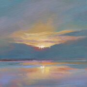 Sunset over Dark Clouds