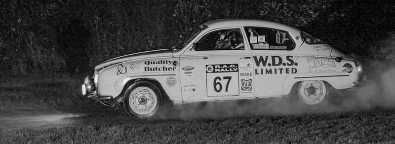 H,.C. Saab Rally car. David Gray. Judge: Rob Butler.