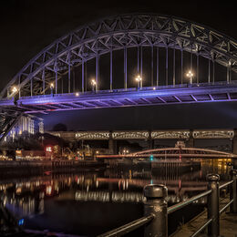 H.C. As night falls on the Quayside. Ray Bell. Judge: The Members.