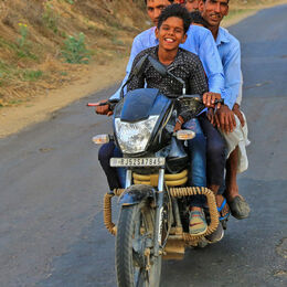 Five on a bike