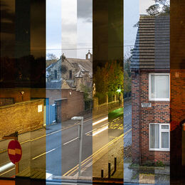 TAKE 1 EVERY 4 HOURS FOR 3 DAYS: A very interesting idea showing how light changes both through the day and over a series of days. Well put together and exposed to show this. Perhaps crop bit from the bottom and blue line to the right and two light spots to right?