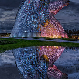 The Kelpies at Night
