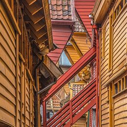 Commended. Bergen Old Town. David Spoors. Judge: Ivor Robinson