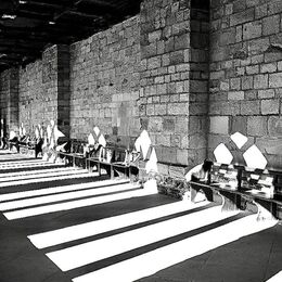 THE CLOISTERS: Interesting B&W and good use of light. Unfortunately the light areas are a little burnt out. But a well seen and framed image.