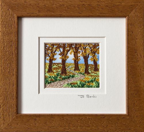 Autumn wood. Mount size 5.25" x 4.75"