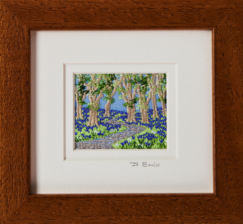 Bluebell wood. Mount size 5.25" x 4.75"