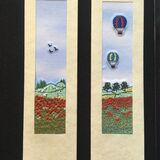 Poppy sheep and Poppy balloons Size 7"x 2" Poppy sheep and Poppy balloons